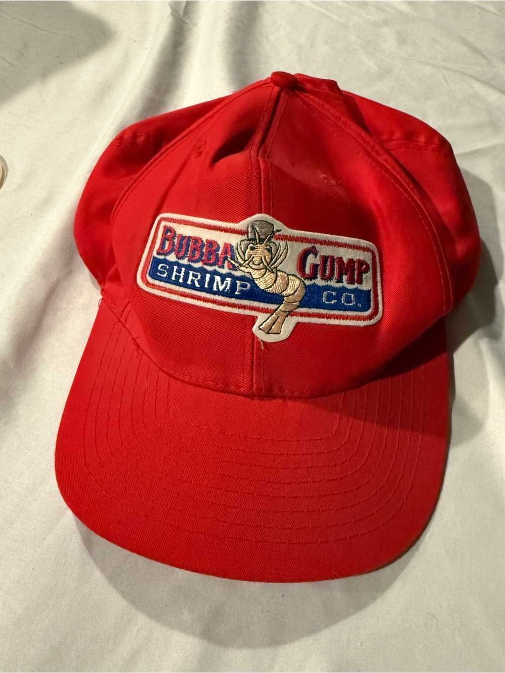 Vintage 1994 Bubba Gump Shrimp Co. Red Logo Baseball Cap Forrest Gump